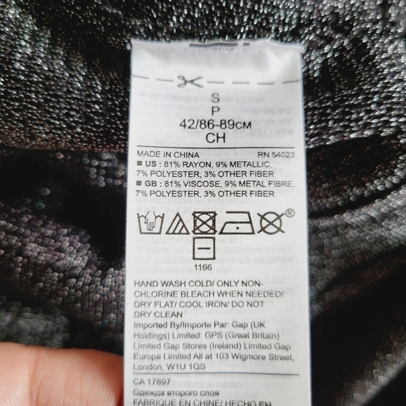 Banana Republic Black Metallic Sweater Dress - Picture 7 of 10